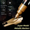 Metallic Markers Colouring Pens for Mech Painting Golden Paint Marker Pen Silvery Reflective Paint Model Marker Pen 3