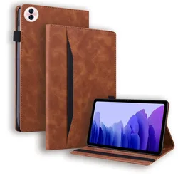 Deluxe PU Leather Wallet Tablet Flip Book Cover, 12.1 for HONOR Pad 10 12.1IN (Brown)