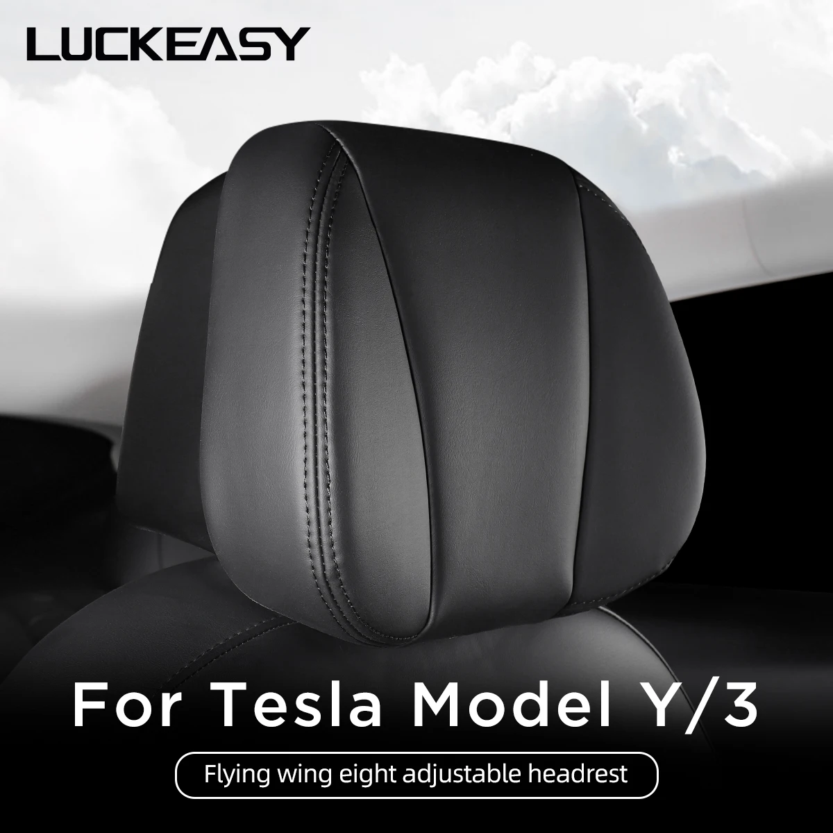 For Tesla Model 3 Model Y 2022-2023 Car Seat Head Support Adjustable  Headrest Car Interior Accessories Replacement Pillow - AliExpress