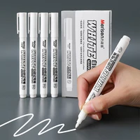 White Permanent Paint Pen Acrylic Maker Waterproof Oily Pens for Wood Plastic Leather Glass Stone Metal Canvas Ceramic Marker 2