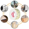 2M Foam Tape Thick Wear-Resistant Single-Sided Black EVA High Viscosity Waterproof Buffer Anti-Collision Traceless Self-Adhesive 6