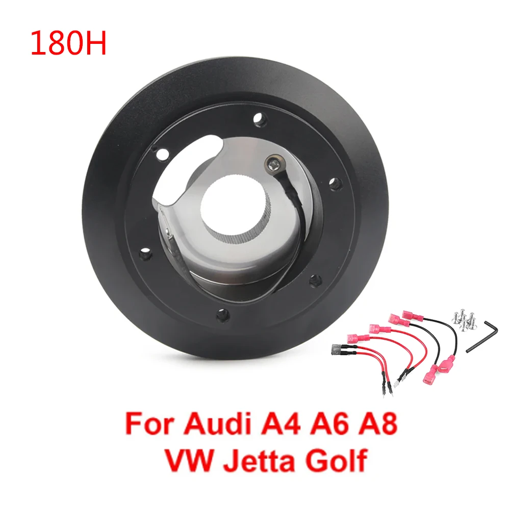 Adaptateur de moyeu de volant court de course 180H, Compatible avec Audi A4 A6 A8 pour VW Jetta Golf pour Lamborghini Gallardo