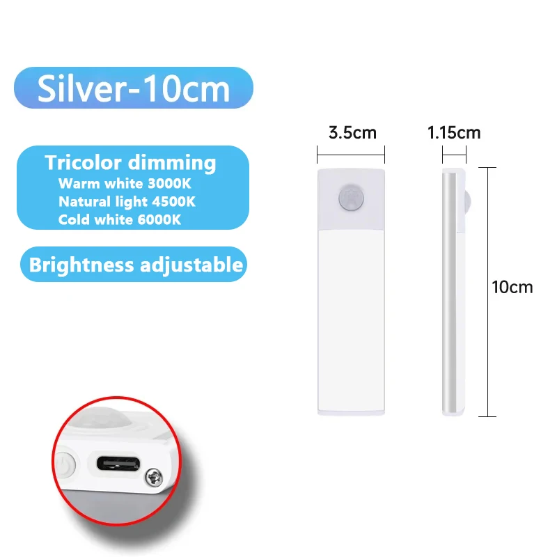 Silver -10cm