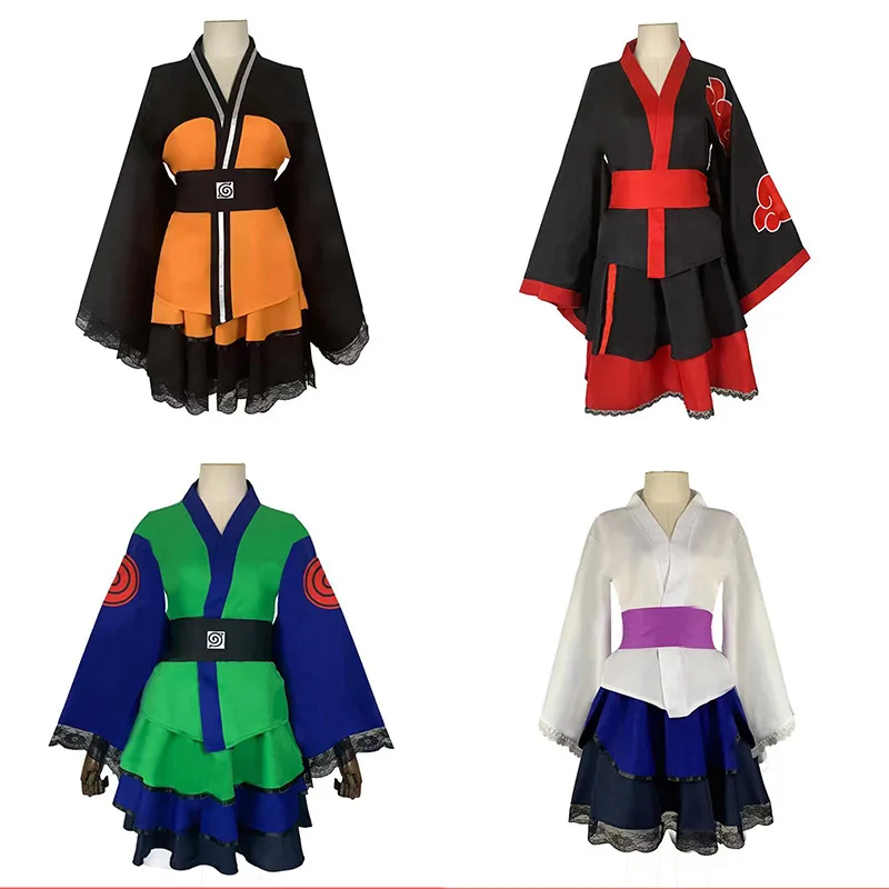 

Anime Cosplay Costume Japanese Kimono Lolita Dresses Girls Woman Role Play Outfits Halloween Carnival Party Uniform