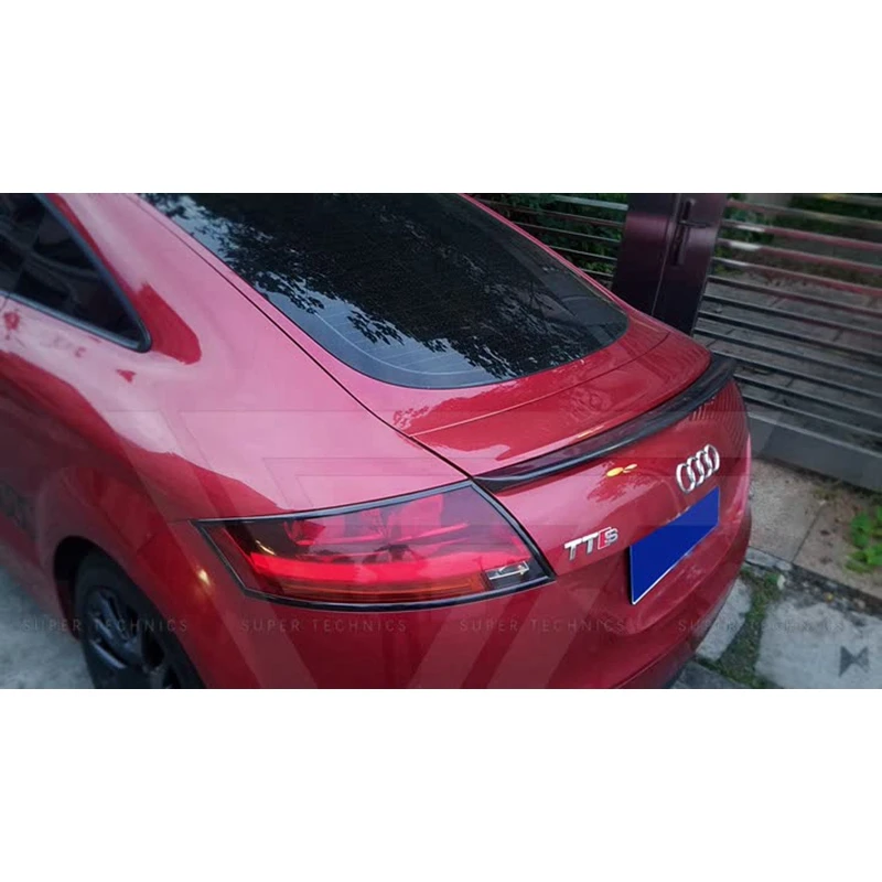 Для Audi TT TTS автомобильный спойлер для стайлинга ST style задний из натурального