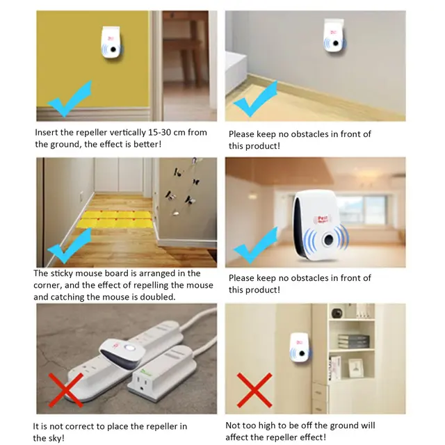 Kártevőirtó Kártevő Szúnyog Gyilkos Elektronikus Rágcsáló Rovarriasztó Vakond Egér Taszító - Image 5