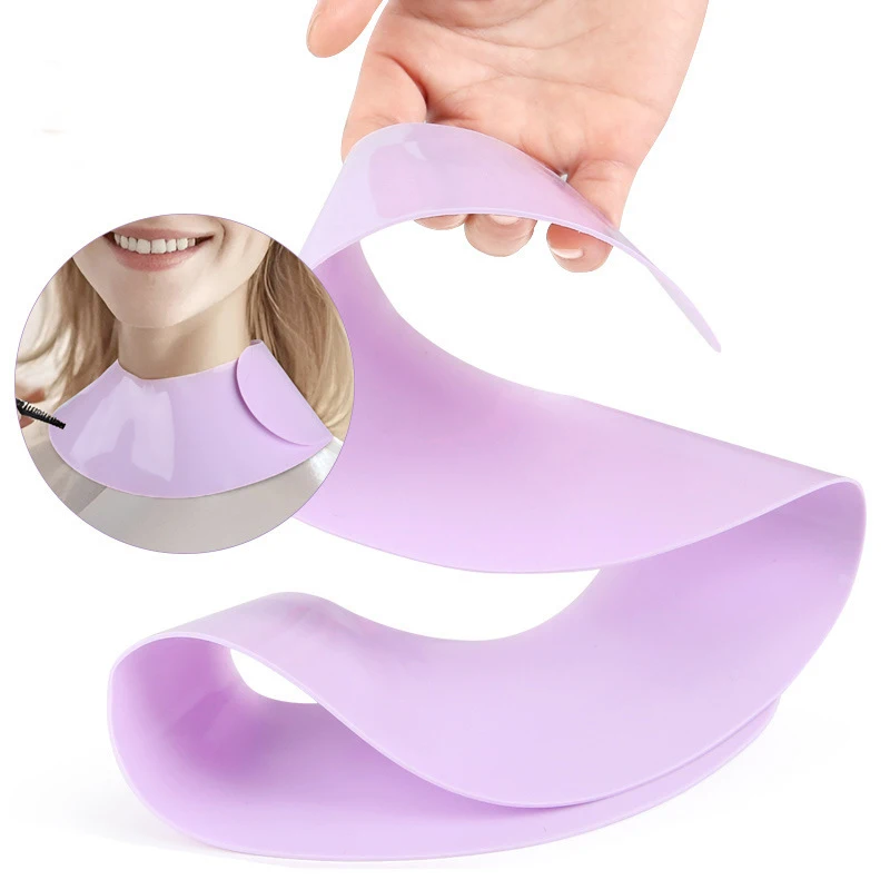 실리콘 스타일리스트 커팅 칼라 헤어 염색 숄 방수 넥 케이프 랩 커버 바버 미용 헤어 컬러링 액세서리