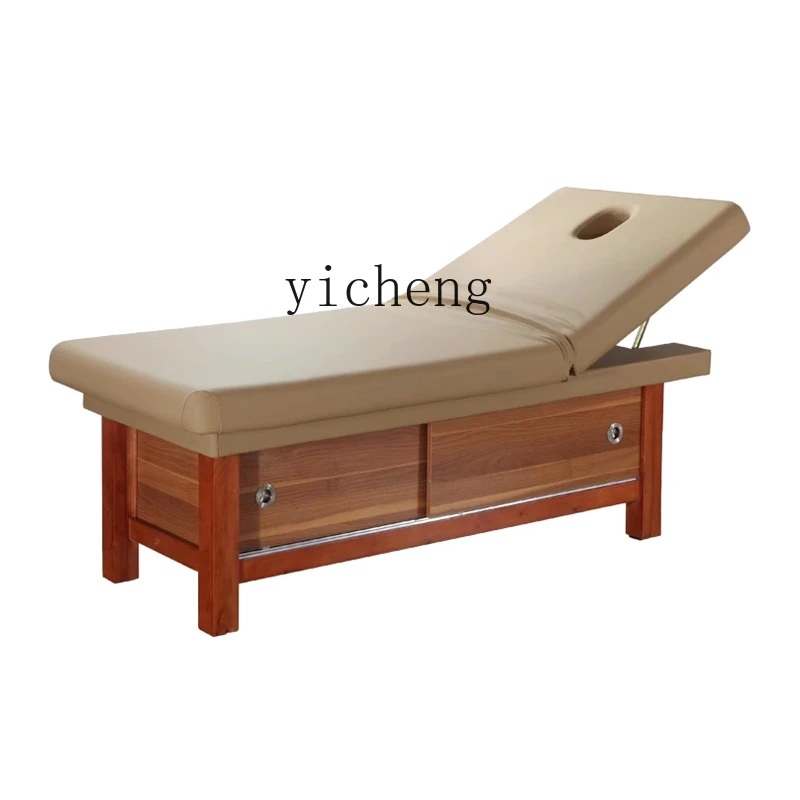 

Zk Solid Wood Beauty Traditional Chinese Medicine Tuina Therapy Massage Therapy Bed with Chest Hole Body Shaping