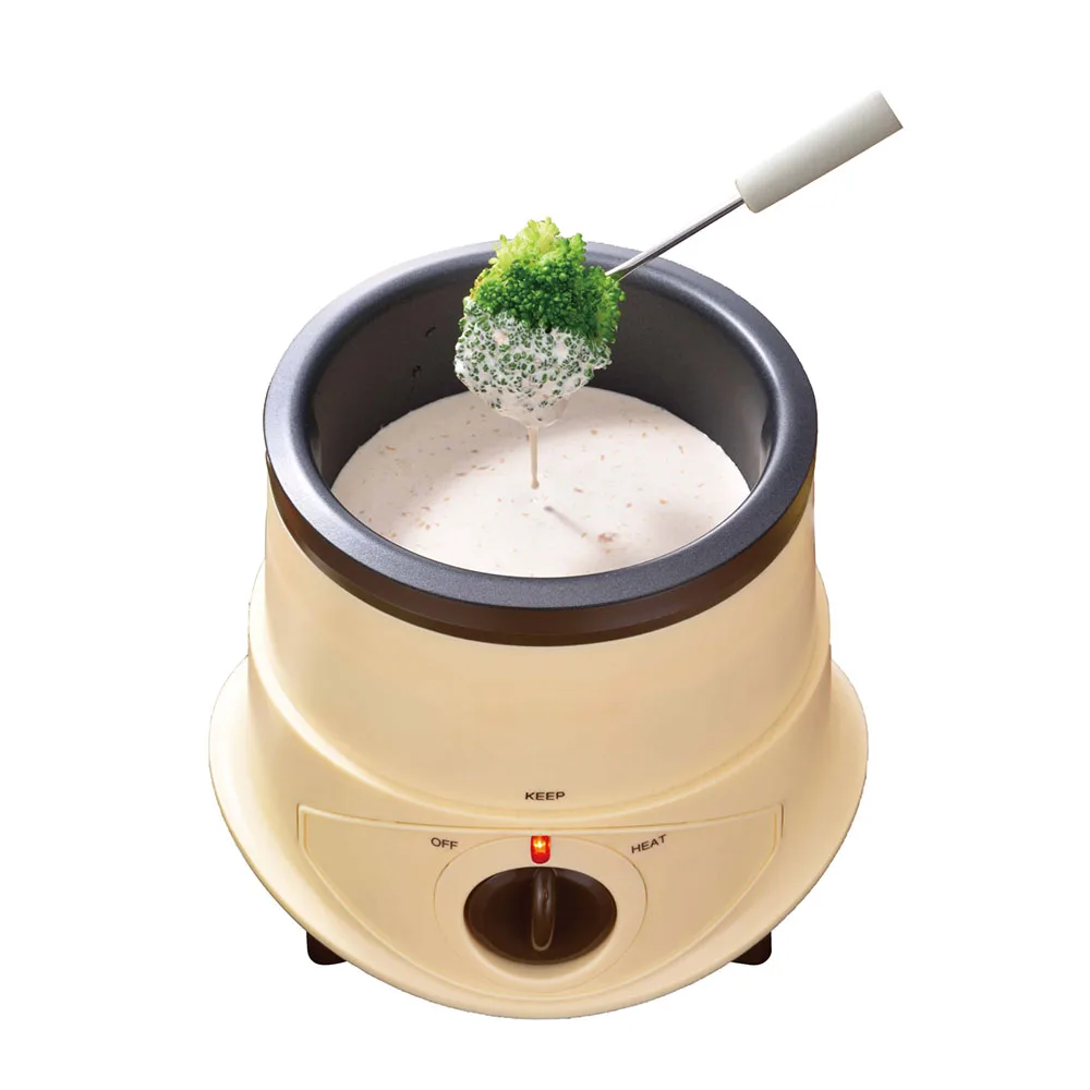 Electric Mini Chocolate Fondue Maker Sets Wax Warmer Party Cheese Melting Pots With Melting Pot with CE/ROHS/LFGB/ETL Approval 4