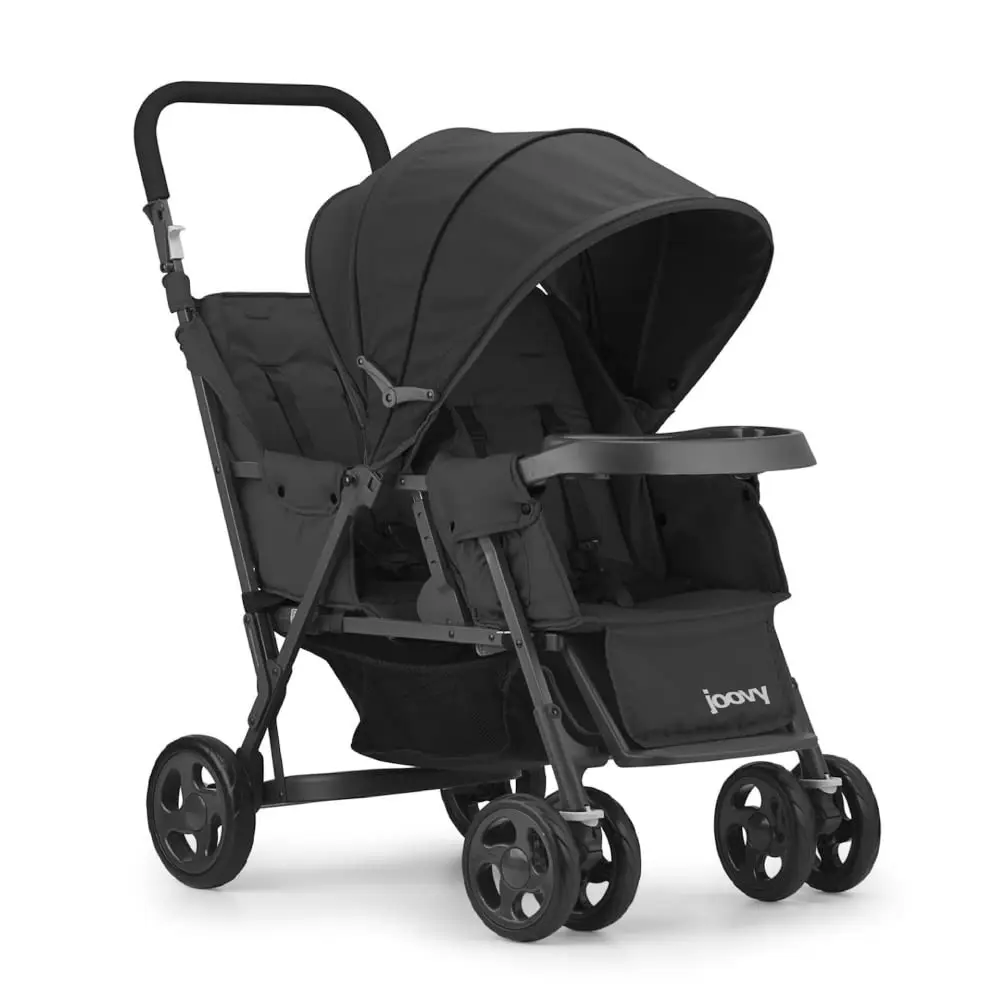 

Too Sit and Stand Double Stroller Featuring Universal Car Seat Adapter, 3-Way Reclining Seats, Option to Use Rear Seat