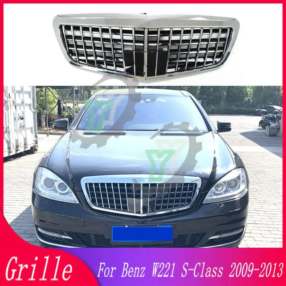 

Передняя решетка, передний бампер, гоночный гриль для Mercedes Benz W221 S-Class S320 S350 S450 S500 S63 S65 2009 2010 2011 2012 2013