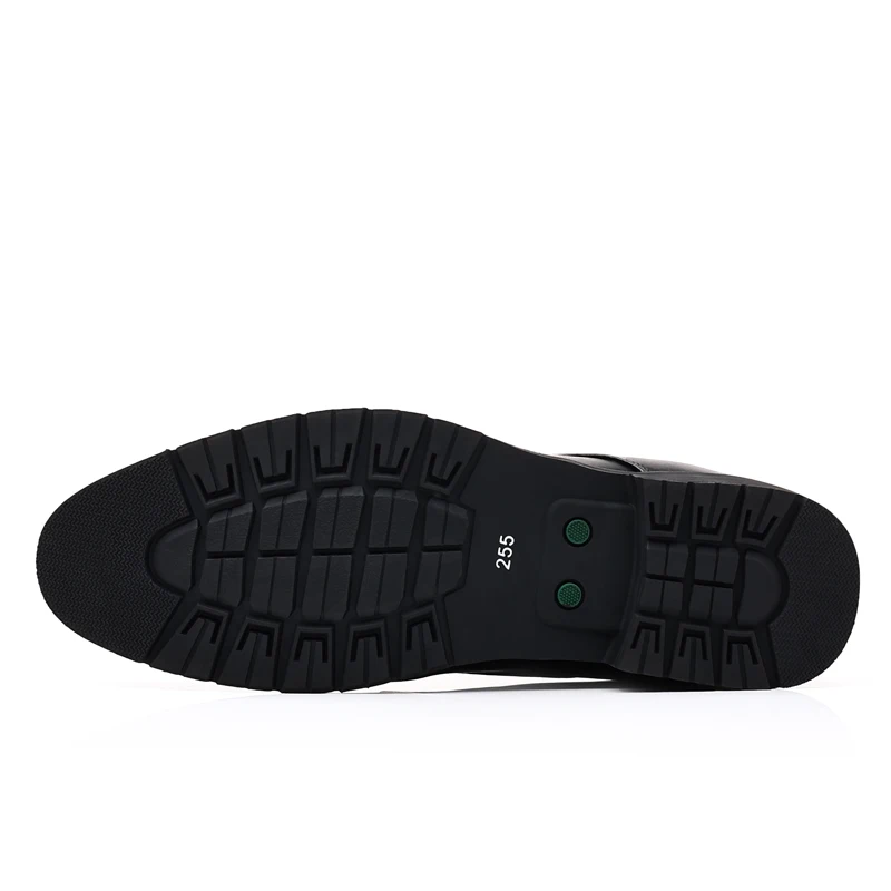 Formal Leather Men Dress Shoes Breathable Mens Casual Shoes Italian Luxury Brand Lace-Up Non-slip Men Driving leather shoes