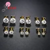 6 Pairs 3/4/5/6/7/8MM Mix Size 925 Silver Needle Rhinestone Claw Setting Simple Classic Stud Earrings for Man Woman Girl Boy 5