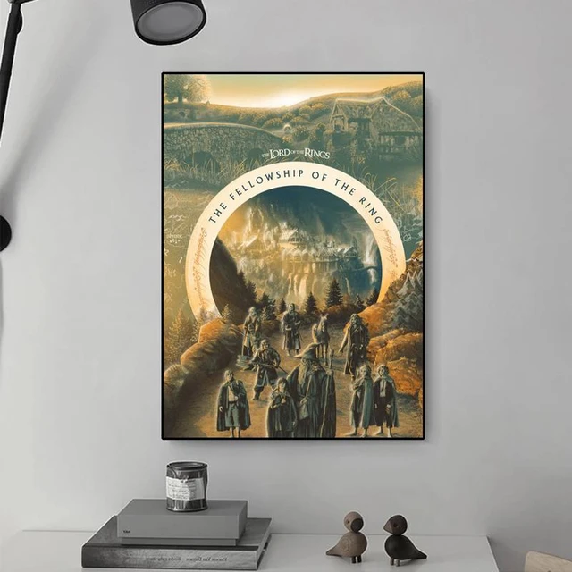 Lord Of The Rings The Fellowship Of The Ring Mini Poster Limited Signature  Edition Custom Frame