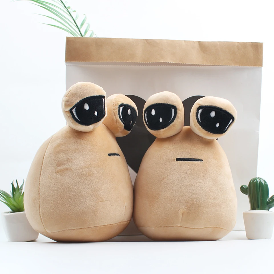 My Pet Alien Pou Plush Toy Kawaii Alien Pet Doll Cute Pou Stuffed Toys Soft Pillow Plush Animal Gift Toys For Kids Girls