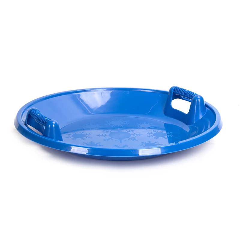 Heavy-Duty Cold Resistant Durable Handles Downhill Saucer Snow Sleds Plastic Winter Outdoor Snow Sledge For Adults And Kids