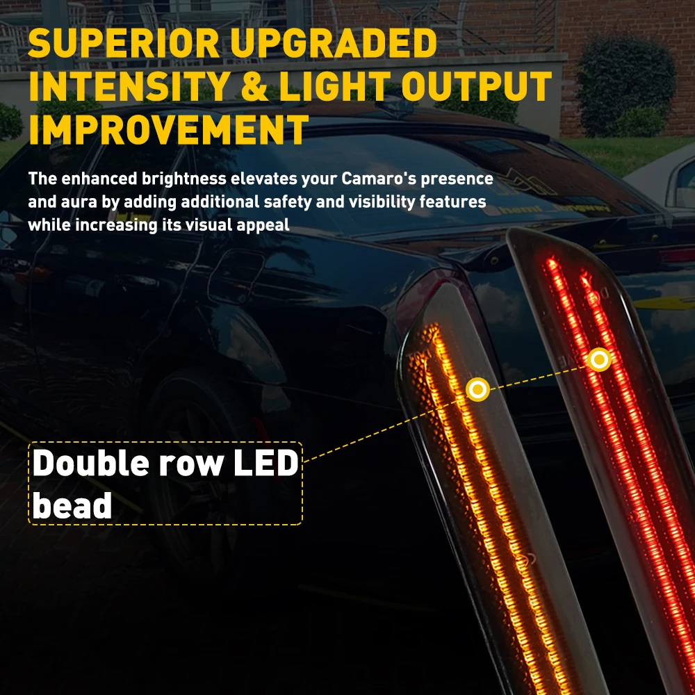 LED Side Marker Lights for Ford Mustang 2010-2014