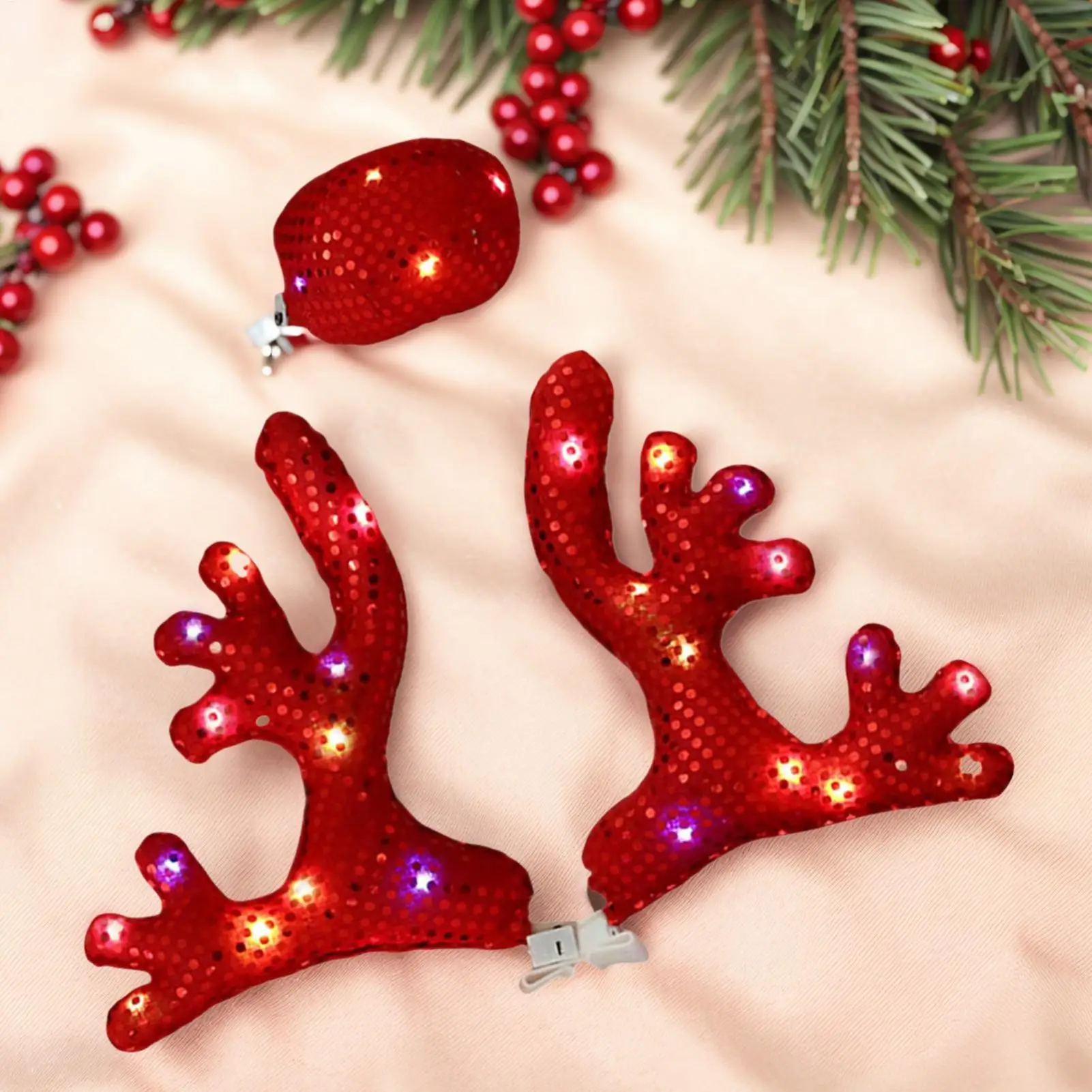 NEW Car Christmas Decorations Cute Funny Waterproof Car Costume Decor Reindeer Antlers & Nose For Winter Holiday New Year Family