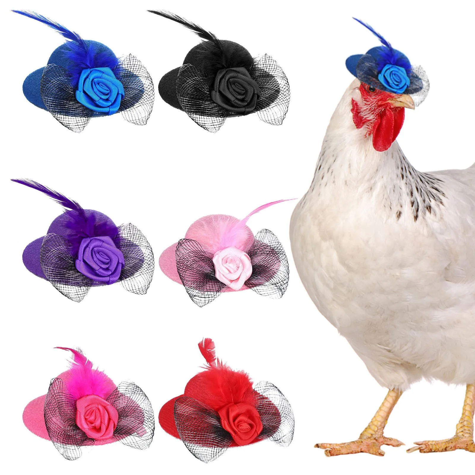 Pet Headgear Chicken Hats For Hen Funny Accessories