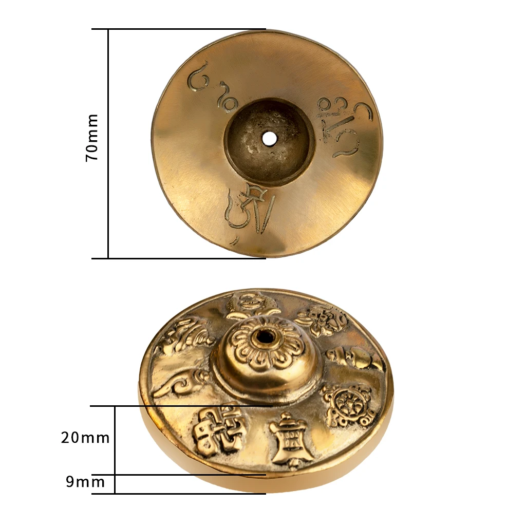 Buddhist Prayer Bell Cymbals Bells Meditation Mantra Handmade Nepal Tibetan Yoga Musical Instrument Embossed Percussion Cymbals