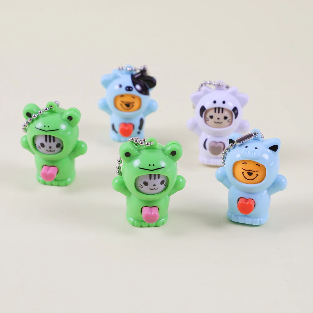 Mini Cartoon Face Change Doll Device Pendent Toys 10Pcs for Kids Party party toys toy gift filler