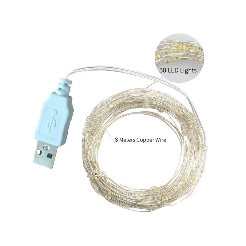 Рисунок 5 - Светодиодная гирлянда из медной и серебряной проволоки