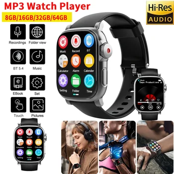 2025 Nuovo orologio intelligente con memoria da 32/64 GB Bluetooth 5.4 Lettore MP3 Touchscreen HD da 2.01 pollici con riduzione del rumore Orologi intelligenti sportivi