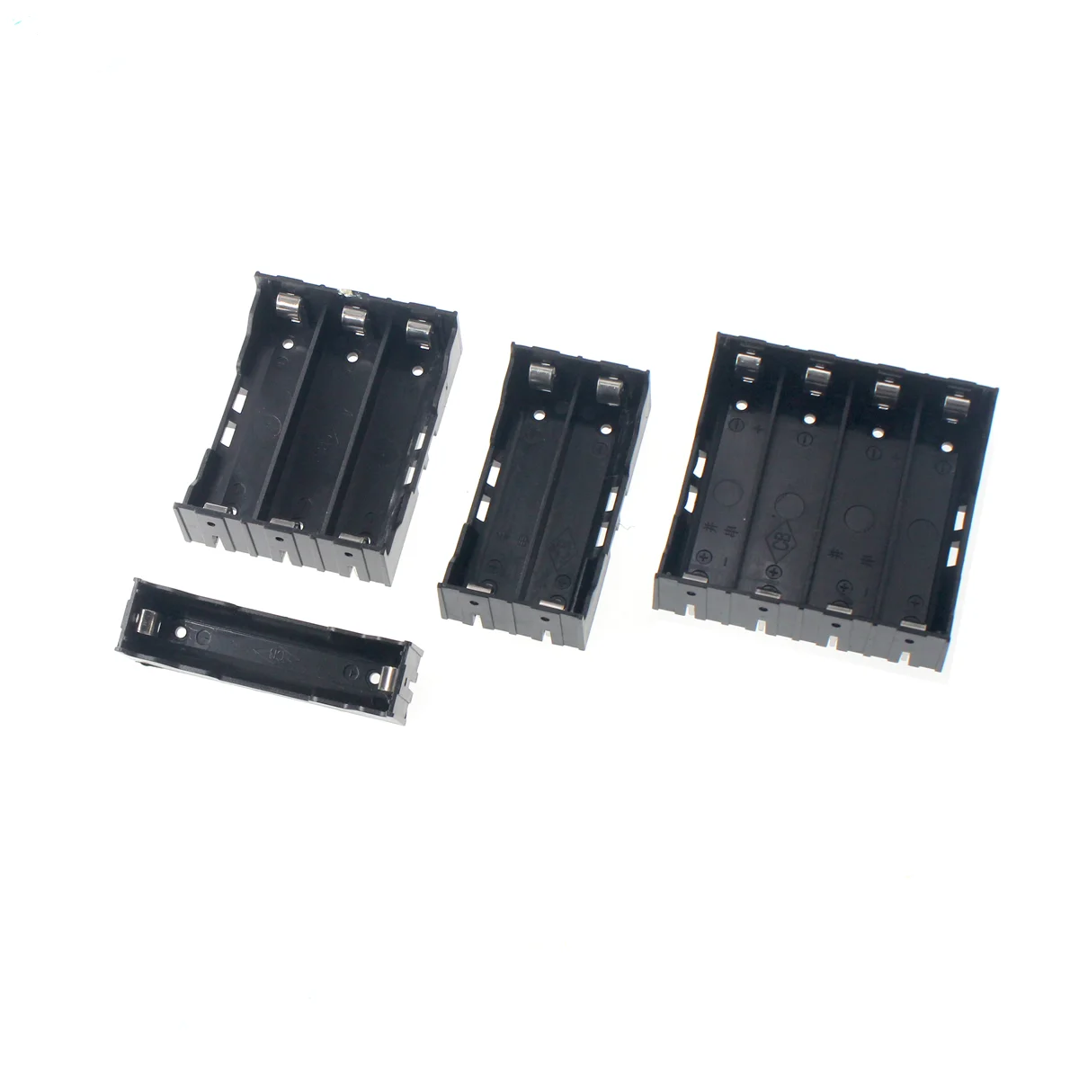 5PCS DIY Plastic 18650 Battery Box Storage Case 1 2 3 AA 4 18650 Power Bank Cases  Holder Container 1X 2X 3X 4X With Wire Lead