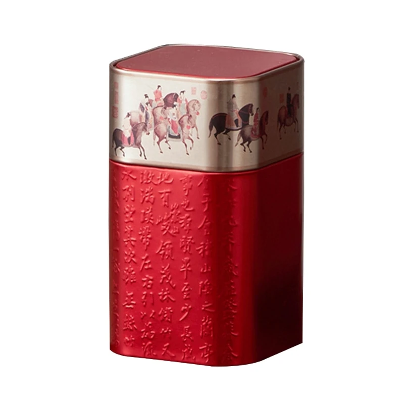 Portable Small Tea Packagings Box Mini Empty Tea Tin Can Vintage Tinplate Containers Seal Jar Moisture-Proof tea tin box,tea canister