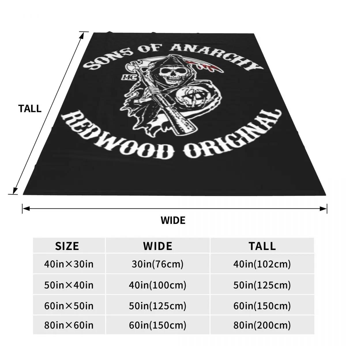 SOA Sons Of Anarchy Blanket Flannel Lightweight Throw Blankets Sofa Throw Blanket For Couch Bedding Office Throws Bedspread 3