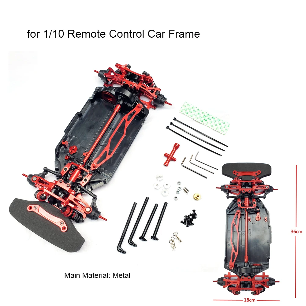 For110RCCarMetalFrameRacingRallyTireAxleModifiedFrames