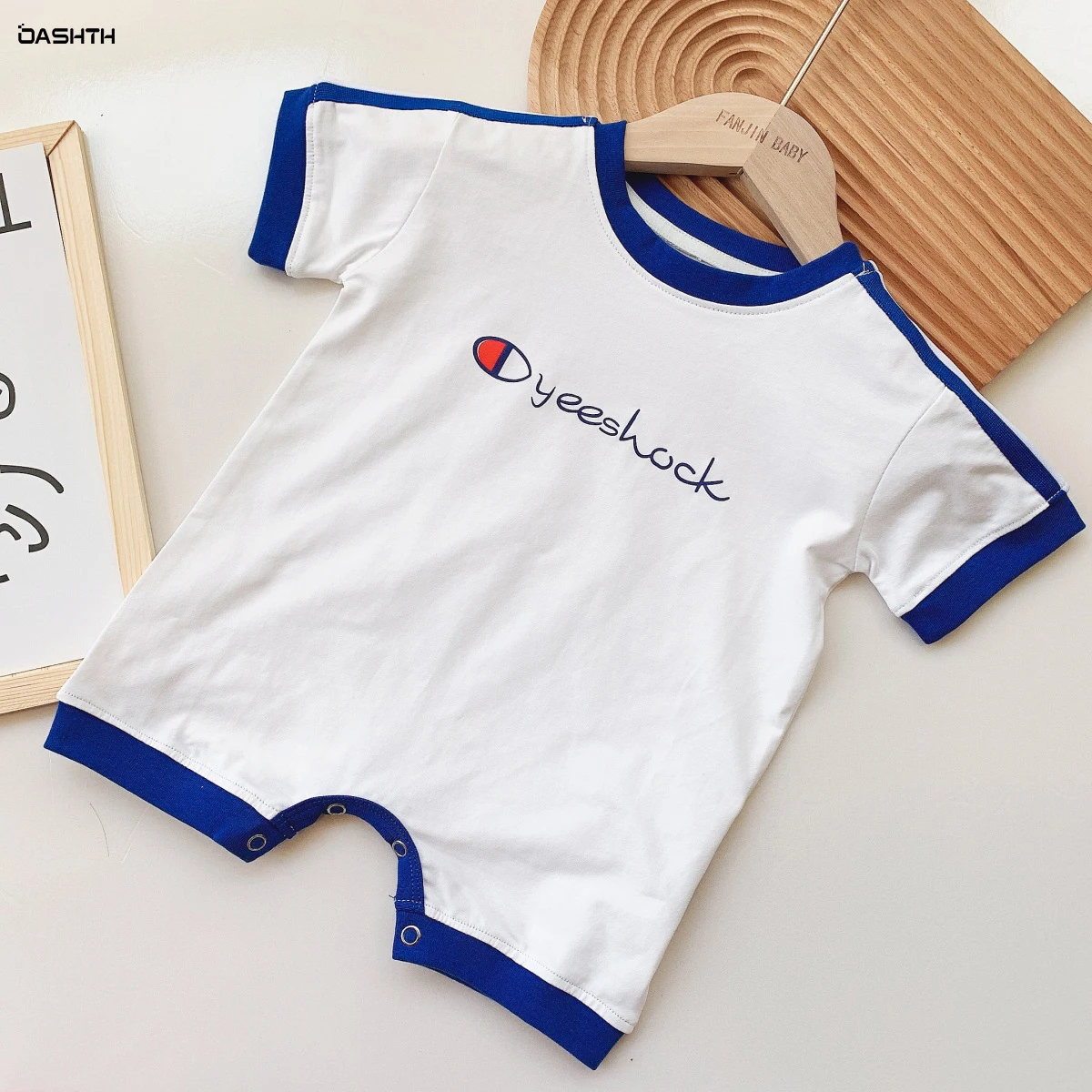 

Детская одежда OASHTH, летний слитный Тонкий Свободный комбинезон с короткими рукавами для мальчиков и девочек