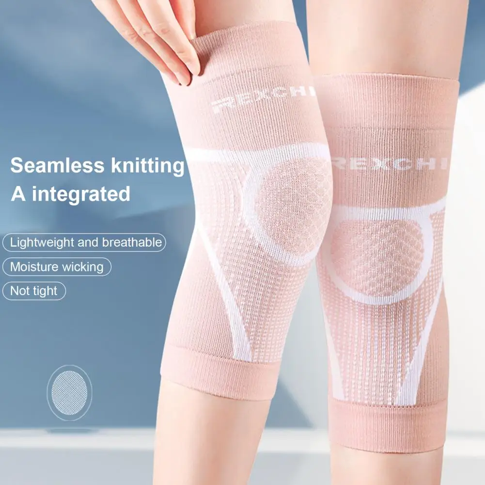 

Knee Pads Knitting Compression Moisture-wicking Knee Protection High Elastic Protective Sport Gear Leg Knee Pads for Fitness