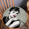 Vintage Audrey Hepburn Modern Minimalist Style Seat Cushion Office Dining Stool Pad Sponge Sofa Mat Non-Slip Chair Cushions 5