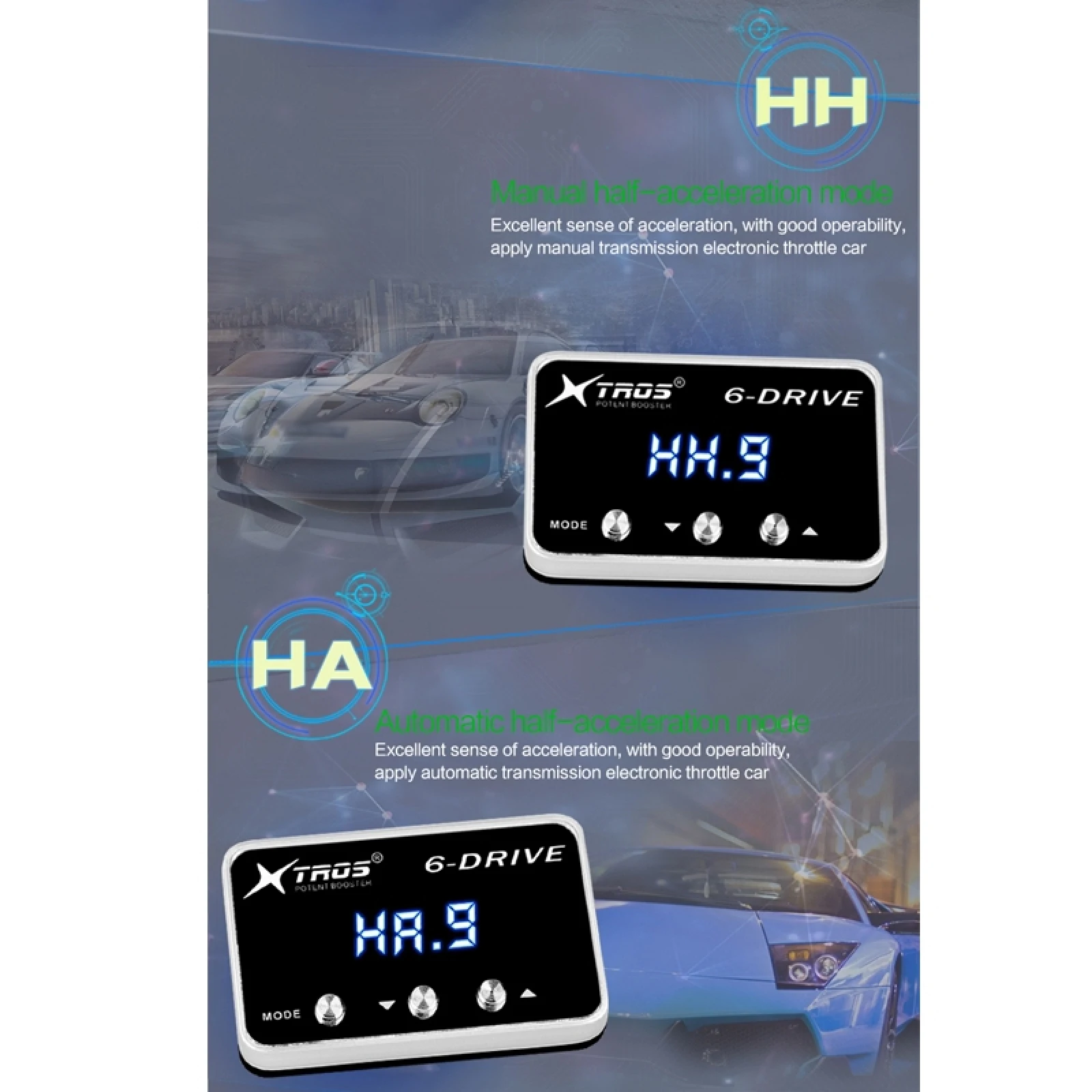 for Jeep Wrangler JK 2007-TROS TS-6Drive Potent Booster Electronic Throttle Controller for Transmission Automobile