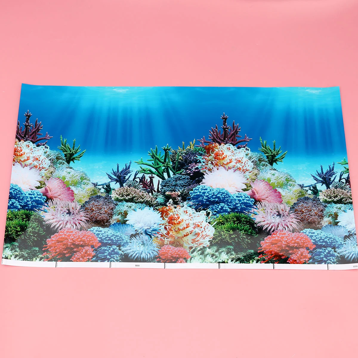 Aquarium Background Sticker Double Side Seascape Wallpaper Tank Backdrop Water Underwater Decoration Static Cling Vinyl fish tank decorations,aquarium ornaments,fish tank backdrop,aquarium sticker