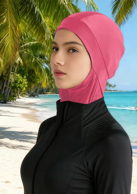 1 pièces Burkini Femme Hijab bain bain Hijab femmes été plage instantané Turban casquette