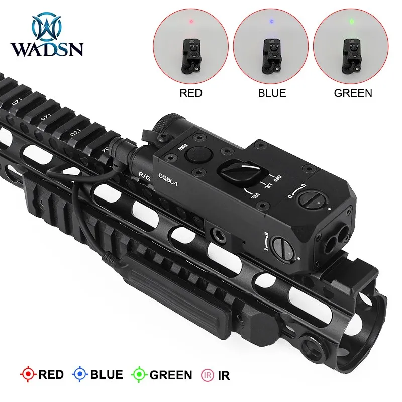 WADSN CQBL Mini Metal Red Green Dot Laser IR Airsoft Aiming Sight Tactical Weapons 20mm Picatinny Rail AR15 Hunting Accessories
