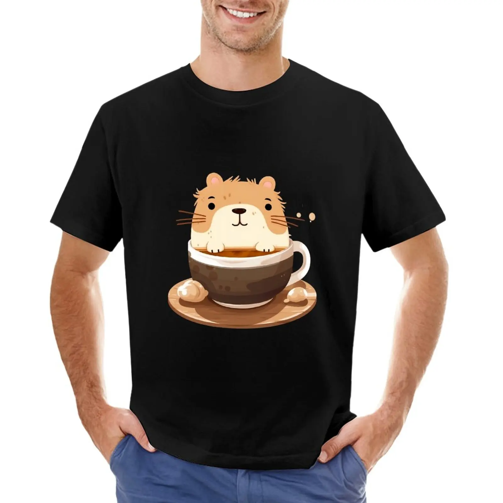 

Футболка capyuccino, графическая футболка ca, футболки, графическая футболка, мужские футболки