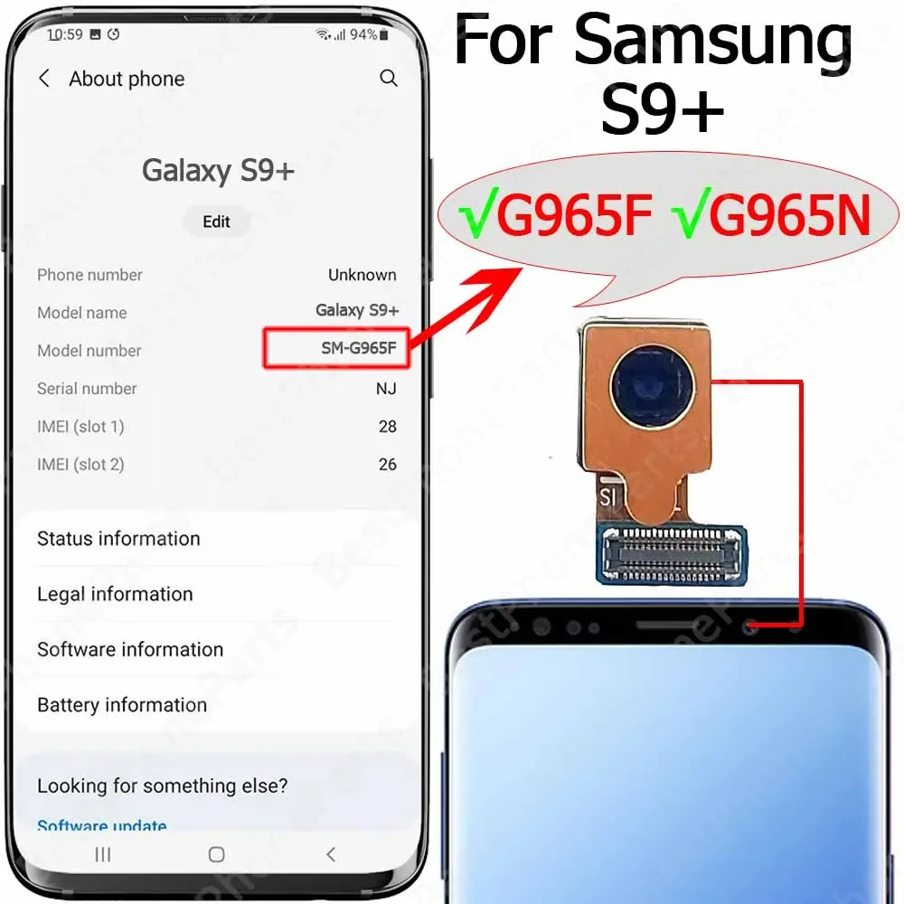 High-Quality Front-Facing Camera Module with Flex Cable