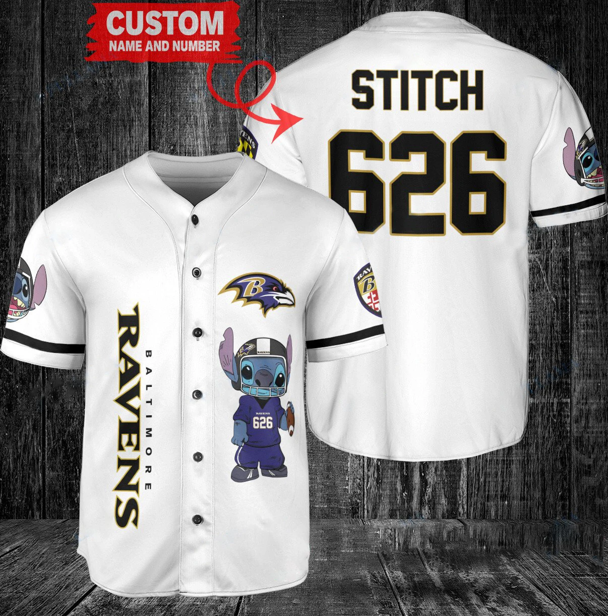 

Disney Series Baseball Barr Club Uniform T-Shirt Customized Name Baseball T-Shirt Jersey New Men's and Women's T-Shirt Men