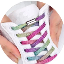 

1Pair No Tie Shoelaces Unisex Elastic Shoelaces Locking Shoe Laces Strings For Kid Adult Sneakers Shoelace 23 Color Shoestrings