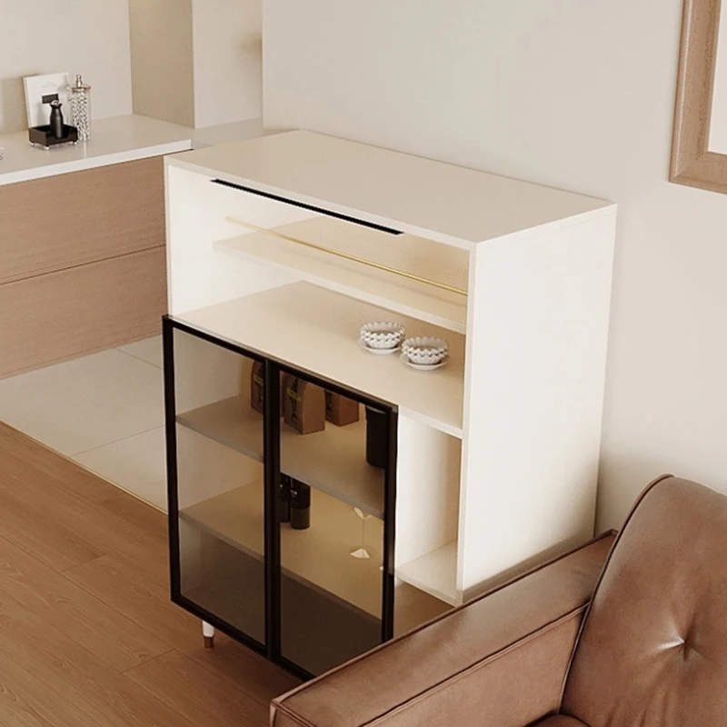 Showcase Living Room Bar Cabinet Coffee Shelves Open Glass Display Cabinet Decoration Corner Vetrina Esposizione Bar Furniture