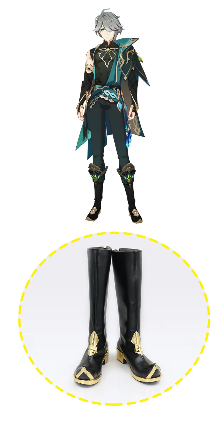 Customized Genshin Impact Cosplay Schuhe Al Haitham Stiefel Karneval Halloween Schuhe für Frauen Männer 11 Customized Genshin Impact Cosplay Schuhe Al Haitham Stiefel Karneval Halloween Schuhe für Frauen Männer 2