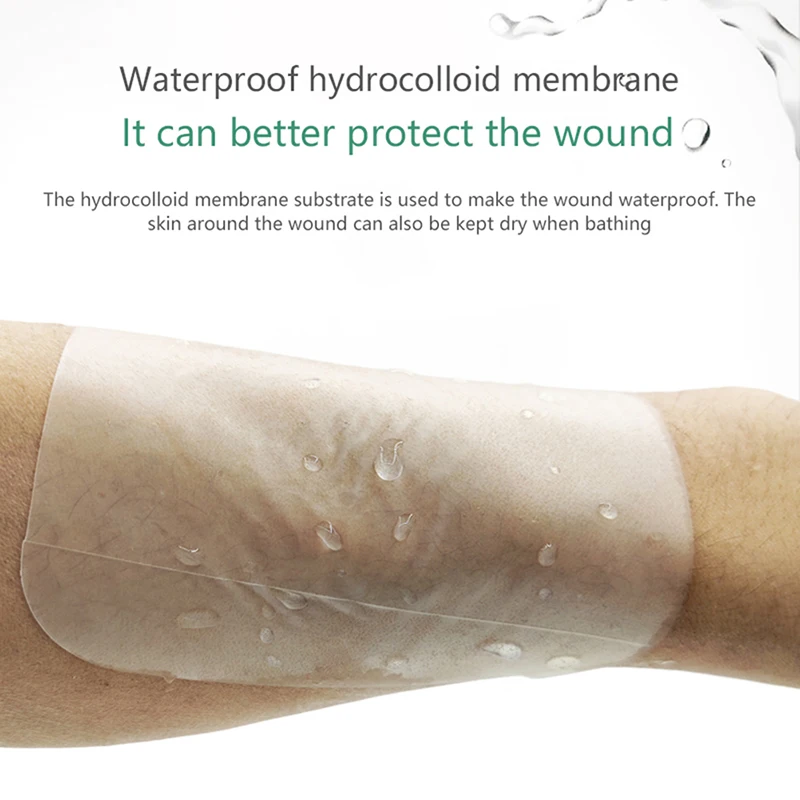 Ultra Thin Transparent Hydrocolloid Adhesive Healing Pads - Breathable & Waterproof Wound Dressings