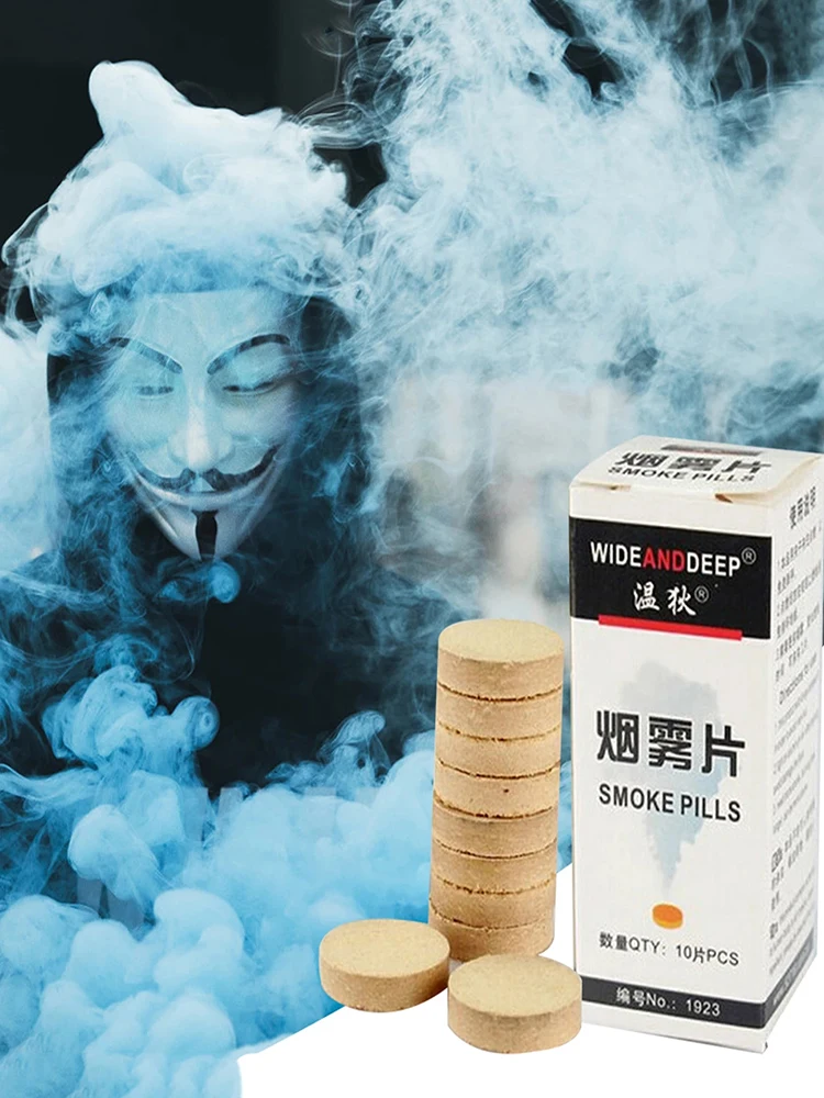 20PcsBoxWhiteSmokeCakesPillsShowSmokeBombDivinePhotography
