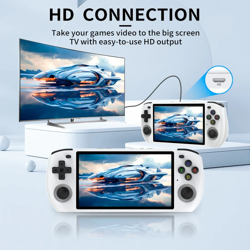 New POWKIDDY RGB10 MAX3 5.0 Inch 1280*720 Ips Screen Retro Video