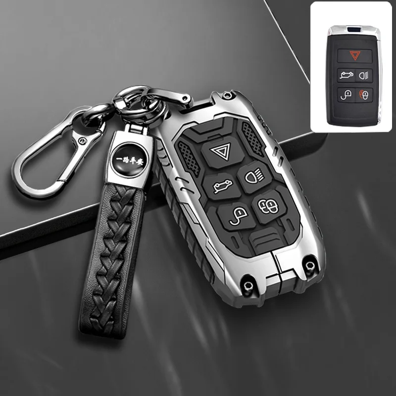 Auto-Fernschlüsselhülle für Land Rover Range Rover Sport Evoque Freelander Velar Discovery 4 Jaguar XE XJ XF Gitarre – Detail 8