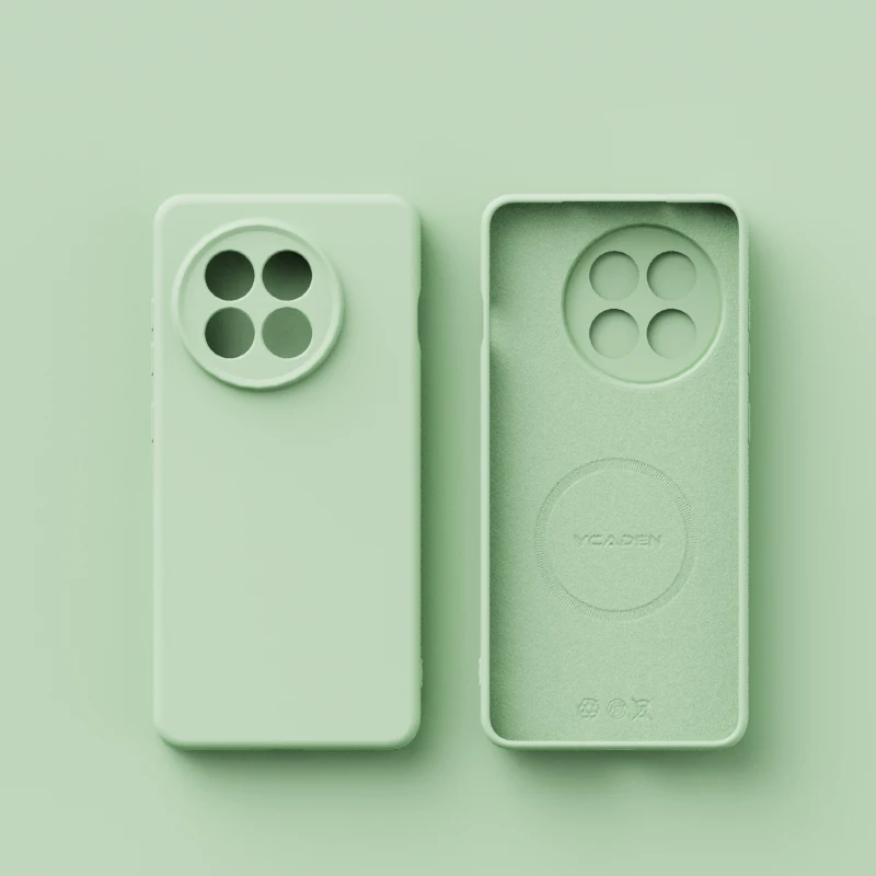 Magnetic Matte Soft Liquid Silicone Velvet Case with Mag-safe and Camera Protection