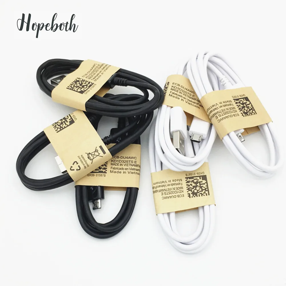 

10PCS/lot White Black Micro 5pin V8 Usb Cable Cord line For Samsung S4 S5 S6 S7 Edge J2 J3 J5 J7 htc lg phone charger cable